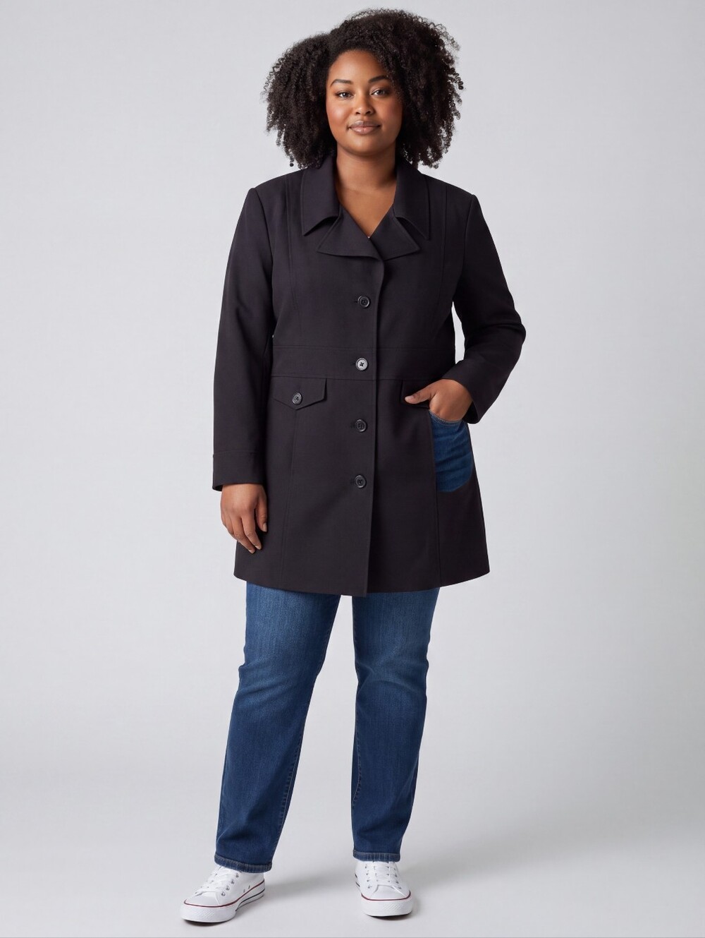 Classic Black Trench Coat by Mackintosh New England